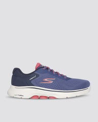 Skechers Womens Go Walk 7 - Cosmic Waves - Navy/Coral