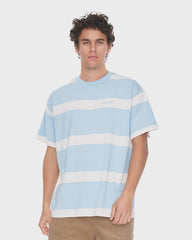 Huffer Striped SS Tee - Ice Blue Chalk