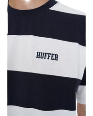 Huffer Game Day Stripe Tee - Navy/White