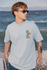 Huffer Block Tee 220/Sauced - Y2K Blue
