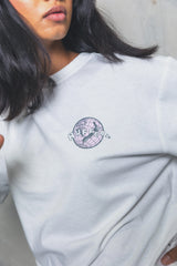 Huffer Womens Relax Tee 220/Flight Plan - Chalk