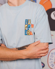 Huffer Block Tee 220/Sauced - Y2K Blue