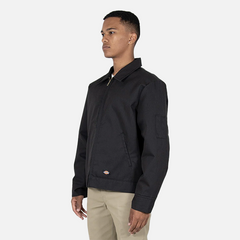 Dickies Lined Eisenhower Zip Thru Garage Jacket with Welt Pockets