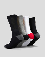 Santa Cruz Classic Dot 4 Pack Crew Socks - Multi