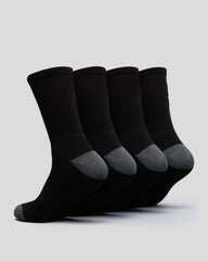 Santa Cruz Classic Dot 4 Pack Crew Socks - Black