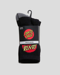 Santa Cruz Classic Dot Sock Youth 2 to 8