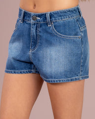 Billabong Girls 8 - 16 Billa Legit Jnr Demin Short - Dark Denim