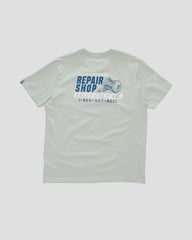 Salty Crew Reel Repair Premium SS Tee - Aqua Grey
