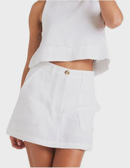 Roxy Close To You Skort - White