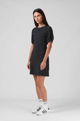 RPM Holiday Mini Dress - Black Polkadot