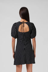 RPM Holiday Mini Dress - Black Polkadot