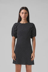 RPM Holiday Mini Dress - Black Polkadot