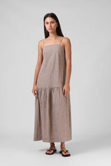 RPM Lily Dress - Taupe Stripe