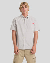 Quiksilver Testament Short Sleeve Shirt - Grey Violet