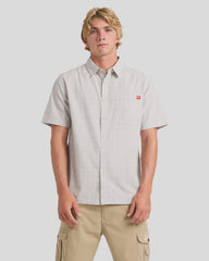 Quiksilver Testament Short Sleeve Shirt - Grey Violet