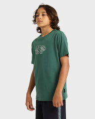 Quiksilver Youth 8-16 Tiki SS Tee - Jungle Green