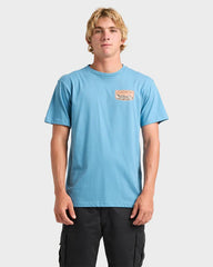 Quiksilver Ground Swells SS Tee - Airforce Blue