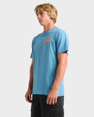 Quiksilver Ground Swells SS Tee - Airforce Blue