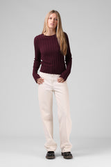 RPM Wide Knit LS - Plum