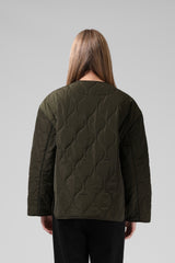 RPM Womens Quilted Jacket - Army