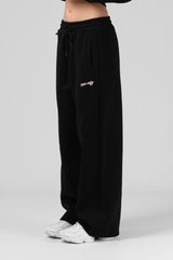 RPM Wide Leg Track Pant - Black