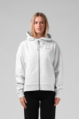 RPM Womens Chiller Zip Hood Jacket - White Marl