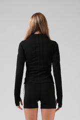 RPM Womens Active Zip Thru Sports Jacket - Black