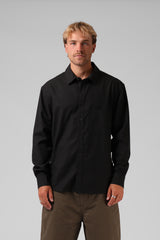 RPM Mens Smart Cotton Shirt - Black