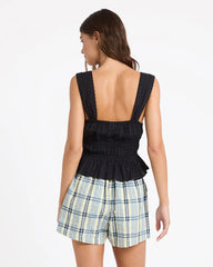 Roxy Malia Sunset Mist Top - Black