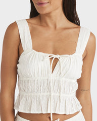 Roxy Sol Sunset Mist Top - Egret