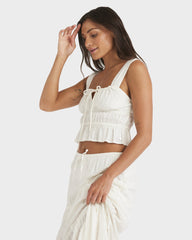 Roxy Sol Sunset Mist Top - Egret