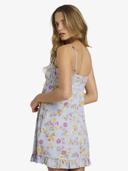 Roxy Wildflower Mini Dress - Misty Blue
