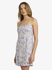 Roxy Wildflower Mini Dress - Misty Blue