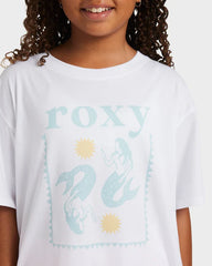 Roxy Girl 8 - 16 All Out Tee 100 - White