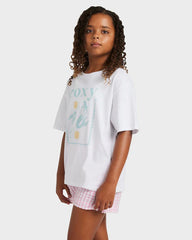 Roxy Girl 8 - 16 All Out Tee 100 - White