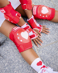 Impala Protective Knee & Elbow Set - Red Hearts