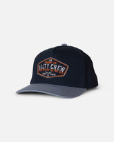 Salty Crew Tailfin Snapback Cap - Mid Blue