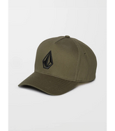 Volcom Mens Embossed Stone Adjustable Snapback Hat - Wintermoss