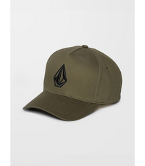 Volcom Mens Embossed Stone Adjustable Snapback Hat - Wintermoss