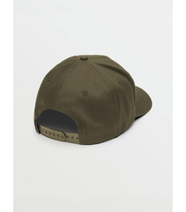 Volcom Mens Embossed Stone Adjustable Snapback Hat - Wintermoss