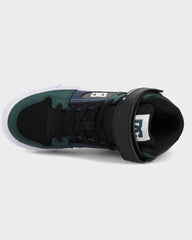 DC Youth Pure High Top EV - Green/Navy/Black