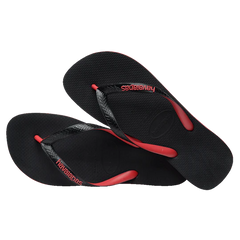 Havaianas Top Rubber - Black/Red Ruby