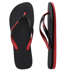 Havaianas Top Rubber - Black/Red Ruby