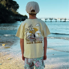 Wild & Co Wave Rider Tee - Beige