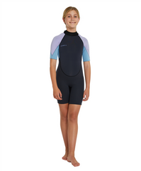 O'Neill Girls Reactor II BZ SS Springsuit 2mm - Gunmetal/Mist/Fog