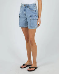 Silent Theory Jordan Short Comfort - Light Blue