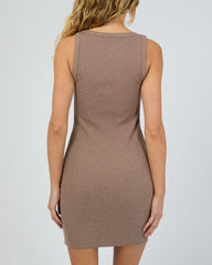 Silent Theory Hazel Mini Dress - Brown