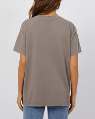 All About Eve Viper Oversized Tee - Charcoal