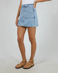 All About Eve Becca Denim Skirt - Light Blue