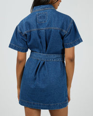All About Eve Sunny Denim Dress - Heritage Blue